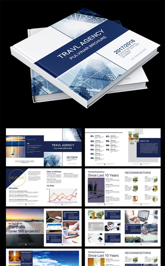 高端企业宣传画册手册企业介绍说明书设计模板