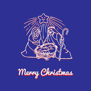 圣诞节 问候 伯利恒 耶稣 马槽 玛丽 约瑟夫 基督教 圣诞快乐 假期 装饰性的 海报