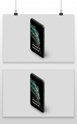 苹果iPhone 11 Pro Max手机ui界面广告设计贴图ps样机