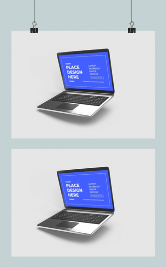 商务笔记本苹果电脑屏幕网页UI界面场景展示样机效果贴图
