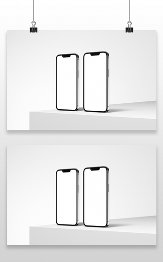 iPhone13广告app界面手机壳设计贴图ps样机